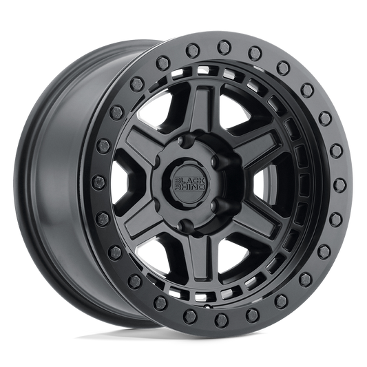 Black Rhino RENO 17X8.5 0 6X139.7/6X5.5 MATTE BLACK W/ BRASS BOLTS