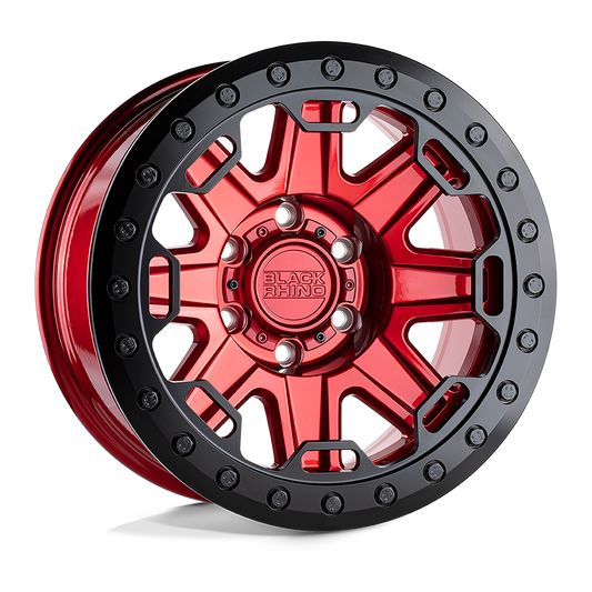 Black Rhino RIFT 17X8.5 -30 6X139.7/6X5.5 CANDY RED W/ BLACK RING