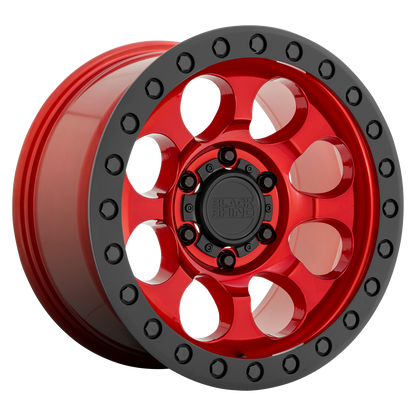 Black Rhino RIOT 17X9 12 6X135/6X135 CANDY RED W/ BLACK RING & BOLTS