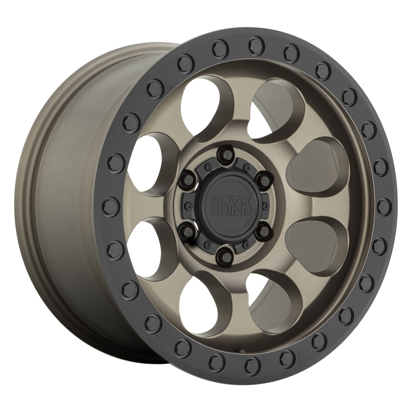 Black Rhino RIOT 17X8.5 -38 5X127/5X5.0 MATTE BRONZE W/ BLACK RING & BOLTS