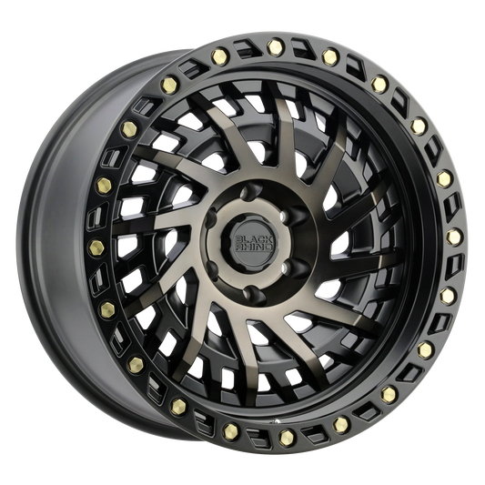 Black Rhino SHREDDER 20X9.5 0 5X139.7/5X5.5 MATTE BLACK W/ MACHINED DARK TINT