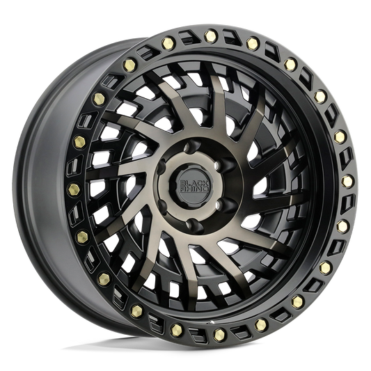 Black Rhino SHREDDER 17X9 -18 5X114.3/5X4.5 MATTE BLACK W/ MACHINED DARK TINT