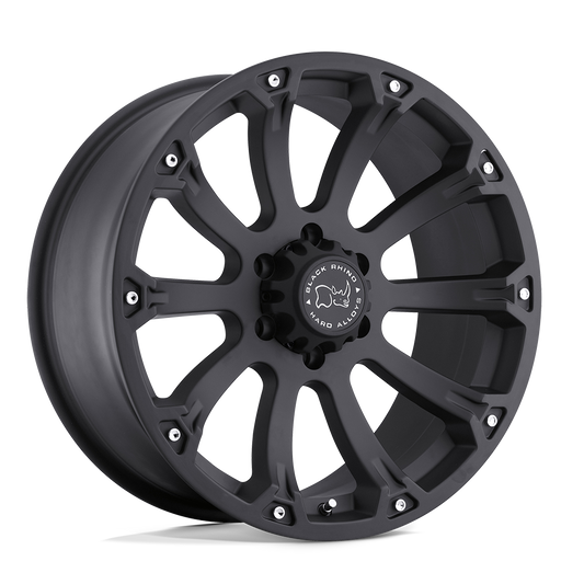 Black Rhino SIDEWINDER 17X9 12 6X135/6X135 MATTE BLACK