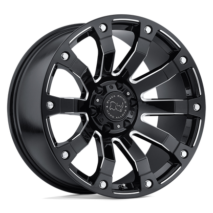 Black Rhino SELKIRK 20X10 -12 5X139.7/5X5.5 GLOSS BLACK MILLED