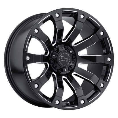 Black Rhino SELKIRK 18X9 12 6X135/6X135 GLOSS BLACK MILLED