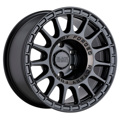 Black Rhino SANDSTORM 17X8.5 0 6X139.7/6X5.5 SEMI GLOSS BLACK W/ MACHINED DARK TINT RING