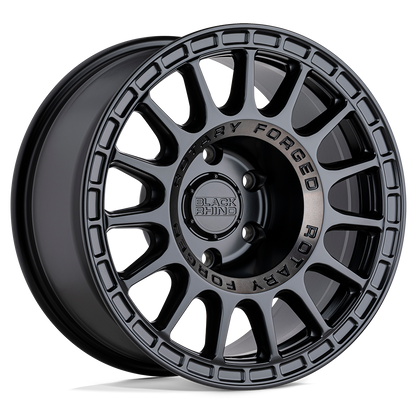 Black Rhino SANDSTORM 17X8.5 0 6X139.7/6X5.5 SEMI GLOSS BLACK W/ MACHINED DARK TINT RING