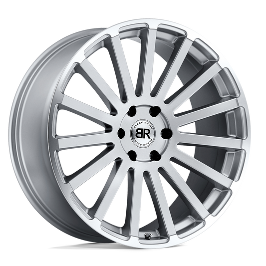 Black Rhino SPEAR 22X9.5 10 6X139.7/6X5.5 SILVER W/ MIRROR-CUT EDGE