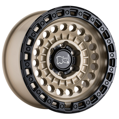 Black Rhino SENTINEL 17X8.5 -10 6X135/6X135 DESERT SAND W/ BLACK RING