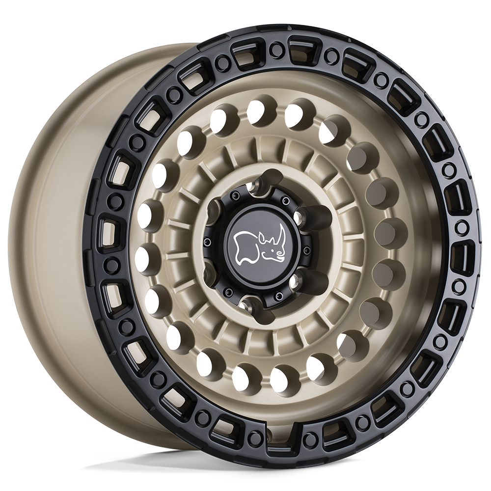 Black Rhino SENTINEL 20X9.5 12 6X120/6X120 DESERT SAND W/ BLACK RING