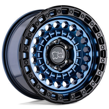 Black Rhino SENTINEL 20X9.5 12 6X114.3/6X4.5 COBALT BLUE W/ BLACK RING