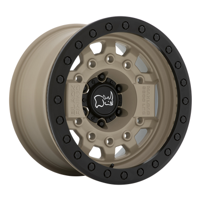 Black Rhino AVENGER BEADLOCK 17X8.5 0 6X139.7/6X5.5 DESERT SAND W/ BLACK HARDWARE