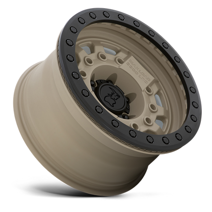 Black Rhino AVENGER BEADLOCK 17X8.5 0 6X139.7/6X5.5 DESERT SAND W/ BLACK HARDWARE