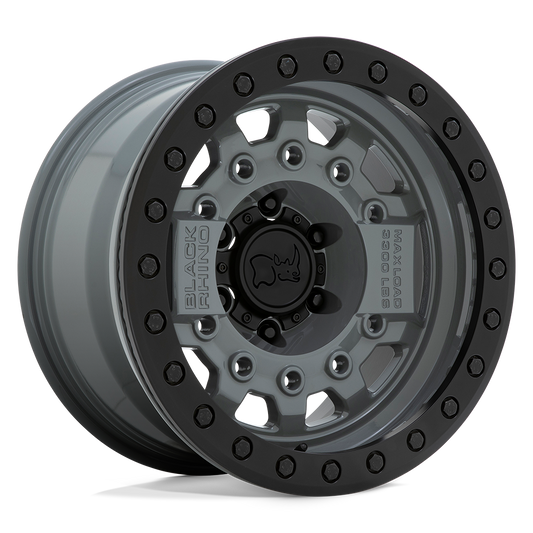 Black Rhino AVENGER BEADLOCK 17X8.5 -32 5X127/5X5.0 BATTLESHIP GRAY W/ BLACK HARDWARE