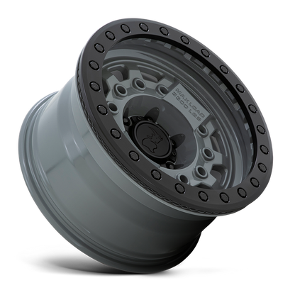 Black Rhino AVENGER BEADLOCK 17X8.5 0 6X139.7/6X5.5 BATTLESHIP GRAY W/ BLACK HARDWARE