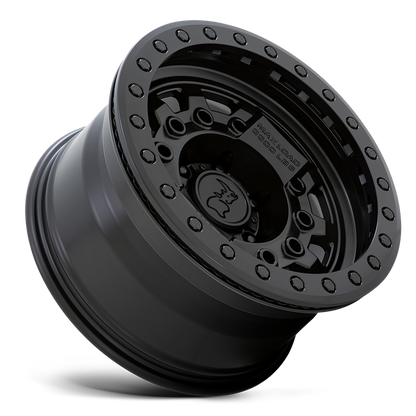 Black Rhino AVENGER BEADLOCK 17X8.5 -32 5X127/5X5.0 MATTE BLACK W/ BLACK HARDWARE