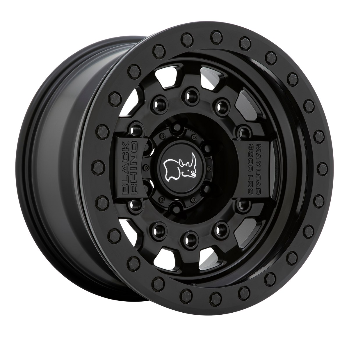 Black Rhino AVENGER BEADLOCK 17X8.5 -32 5X127/5X5.0 MATTE BLACK W/ BLACK HARDWARE