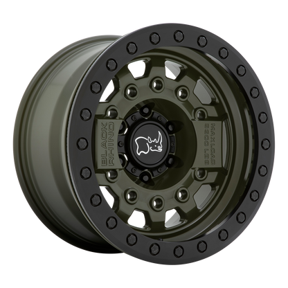 Black Rhino AVENGER BEADLOCK 17X8.5 -32 5X127/5X5.0 OLIVE DAB GREEN W/ BLACK HARDWARE