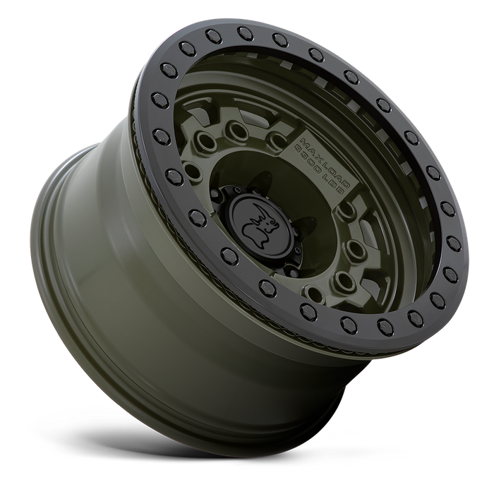 Black Rhino AVENGER BEADLOCK 17X8.5 -30 6X139.7/6X5.5 OLIVE DAB GREEN W/ BLACK HARDWARE