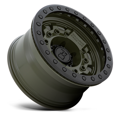 Black Rhino AVENGER BEADLOCK 17X8.5 -30 6X139.7/6X5.5 OLIVE DAB GREEN W/ BLACK HARDWARE