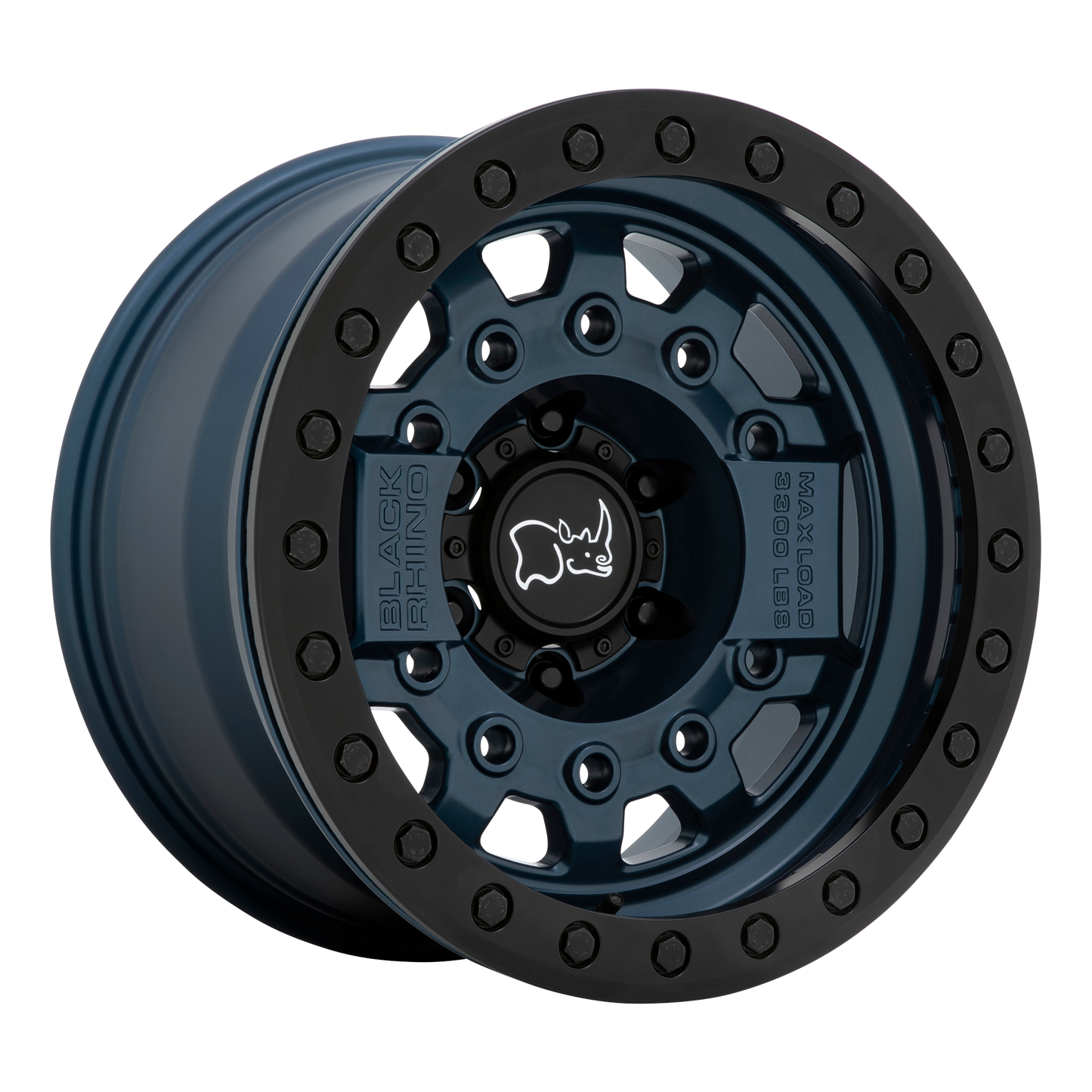 Black Rhino AVENGER BEADLOCK 17X8.5 -30 6X139.7/6X5.5 NAVY BLUE W/ BLACK HARDWARE