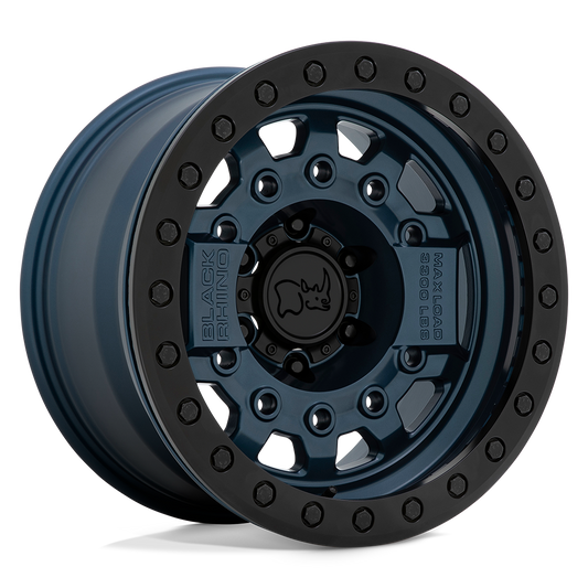 Black Rhino AVENGER BEADLOCK 17X8.5 0 6X139.7/6X5.5 NAVY BLUE W/ BLACK HARDWARE