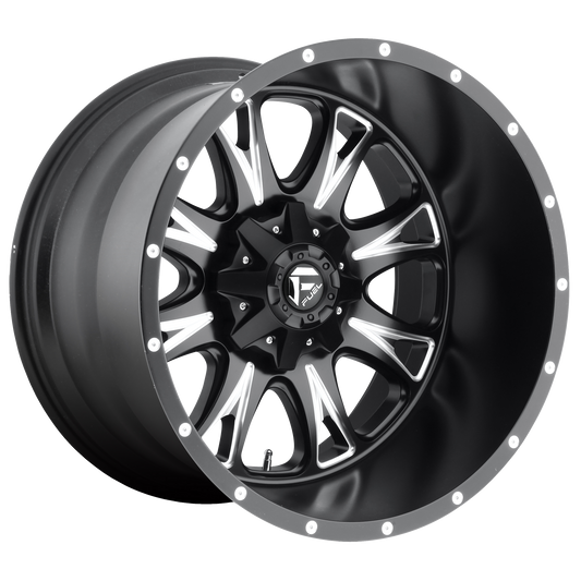 THROTTLE 20x9 8x180.00 MATTE BLACK MILLED (20 mm) - Tires and Engine Performance