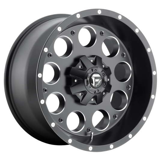 REVOLVER 15x8 6x139.70 MATTE BLACK MILLED (-18 mm) - Tires and Engine Performance
