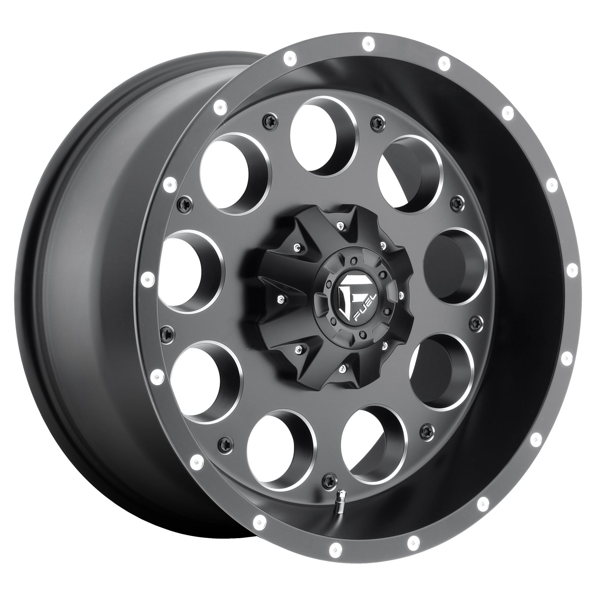 REVOLVER 15x8 5x120.65/5x127.00 MATTE BLACK MILLED (-18 mm) - Tires and Engine Performance