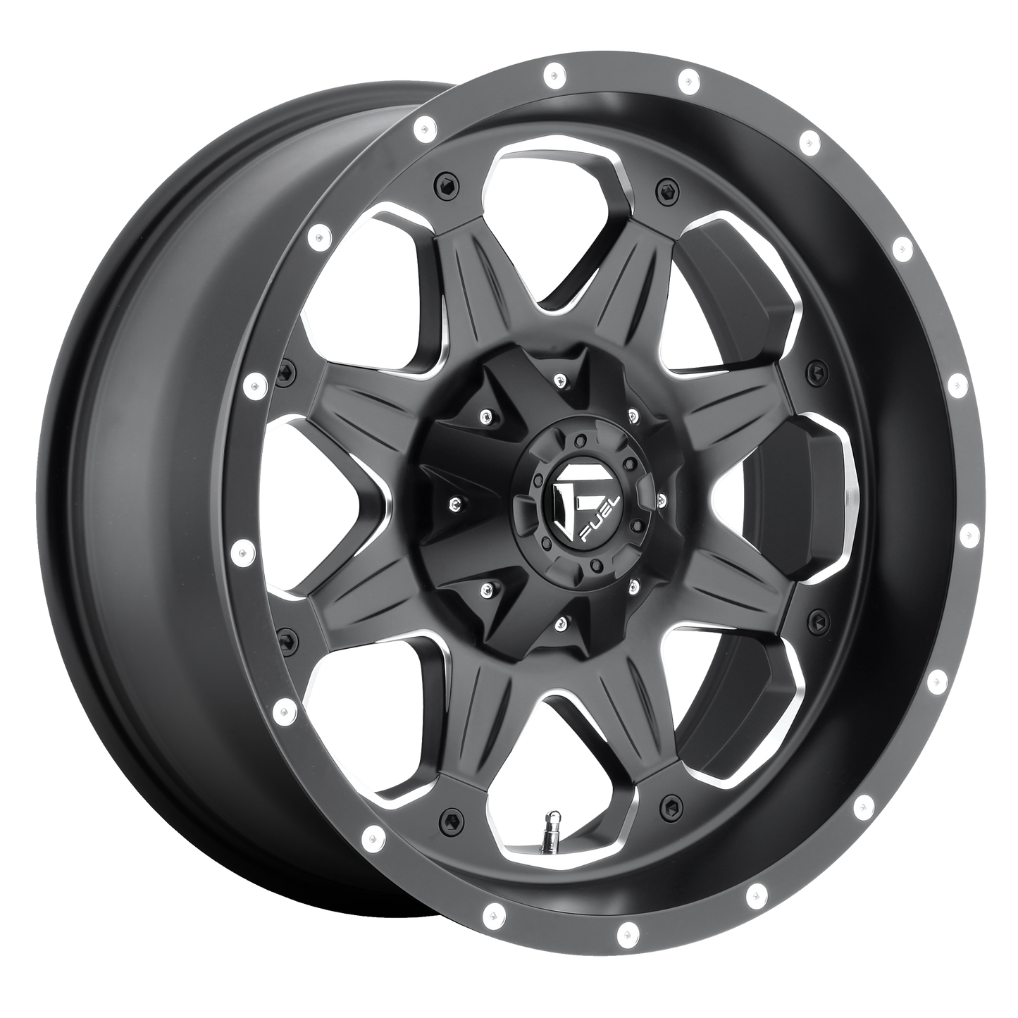 BOOST 20x9 6x135.00/6x139.70 MATTE BLACK MILLED (20 mm) - Tires and Engine Performance