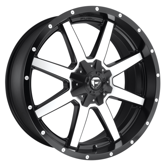 MAVERICK 20x9 6x135.00/6x139.70 MATTE BLACK MACHINED (20 mm) - Tires and Engine Performance