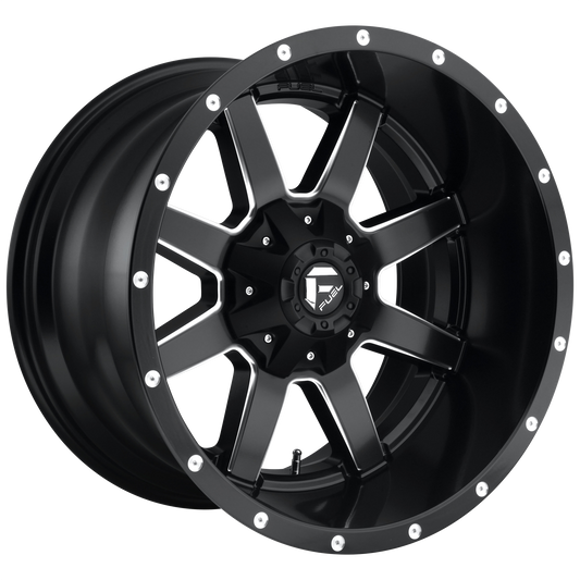 MAVERICK 24x8.25 8x210.00 MATTE BLACK MILLED (-195 mm) - Tires and Engine Performance