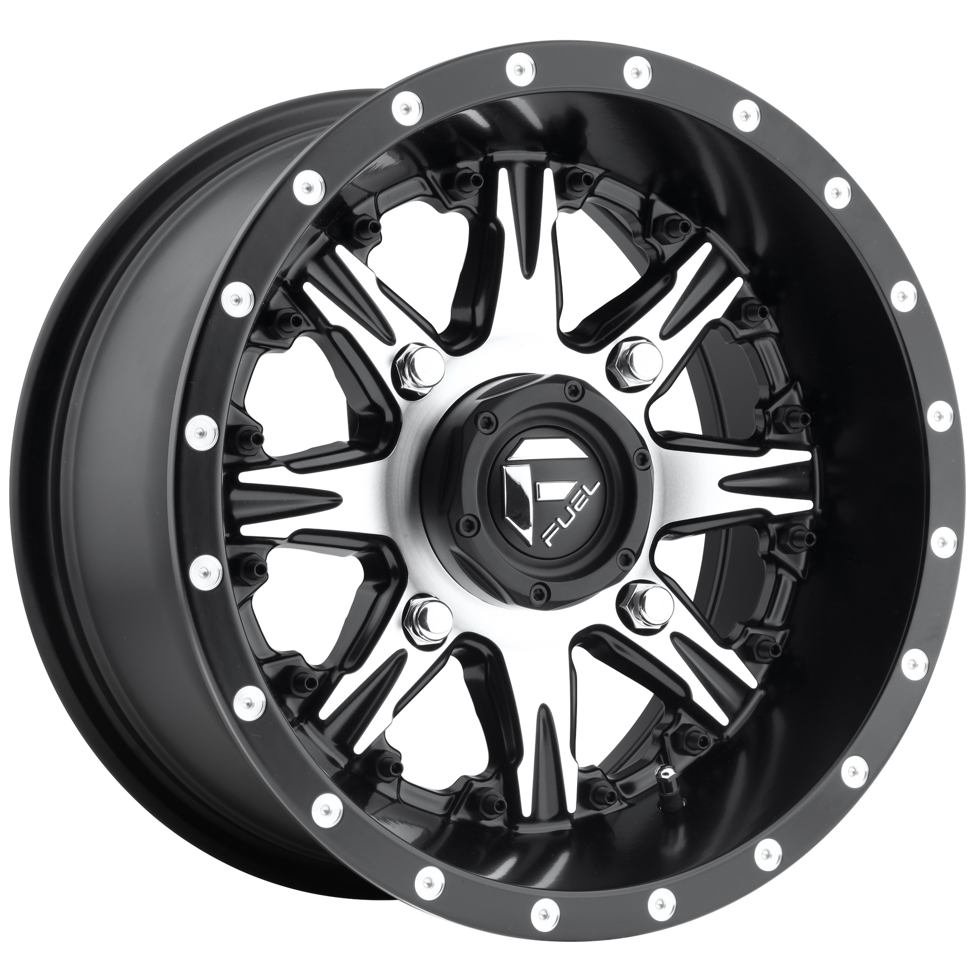 NUTZ UTV 14x7 4x110.00 MATTE BLACK MACHINED (13 mm) - Tires and Engine Performance