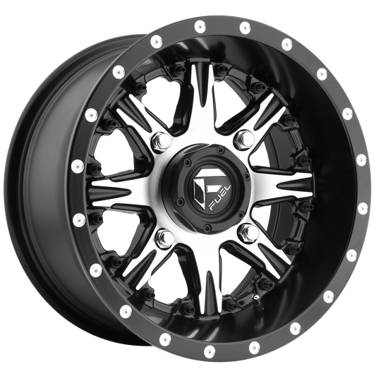 NUTZ UTV 14x7 4x110.00 MATTE BLACK MACHINED (13 mm) - Tires and Engine Performance