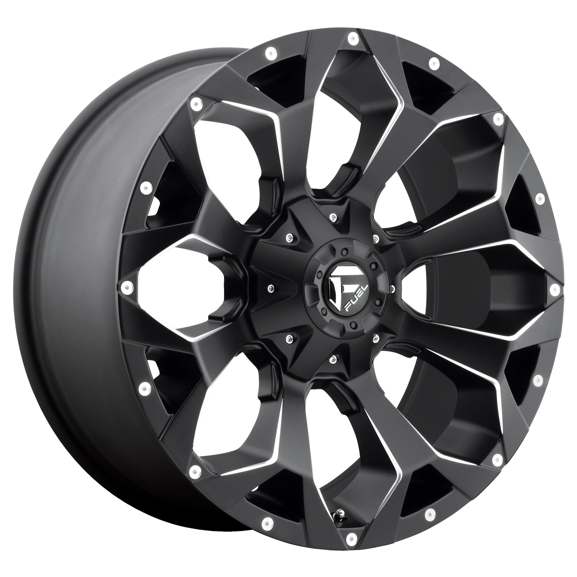ASSAULT 18x9 6x135.00/6x139.70 MATTE BLACK MILLED (1 mm) - Tires and Engine Performance