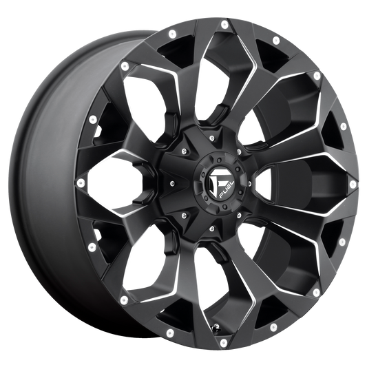 ASSAULT 20x10 8x165.10 MATTE BLACK MILLED (-18 mm) - Tires and Engine Performance