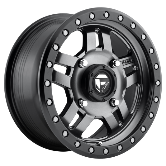 ANZA 17x8.5 6x139.70 MATTE GUN METAL BLACK BEAD RING (6 mm) - Tires and Engine Performance