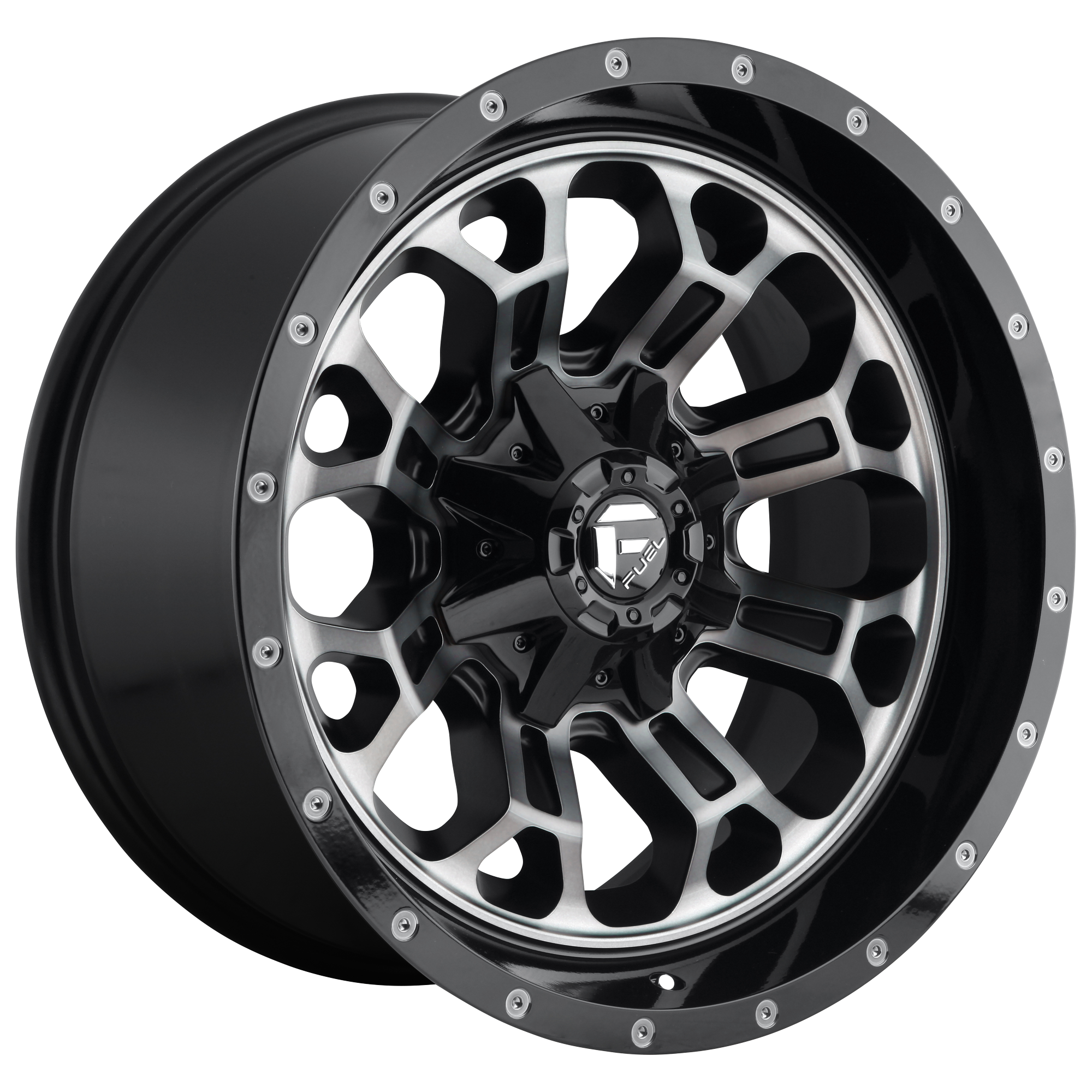 CRUSH 18x9 6x135.00/6x139.70 GLOSS MACHINED DOUBLE DARK TINT (20 mm) - Tires and Engine Performance
