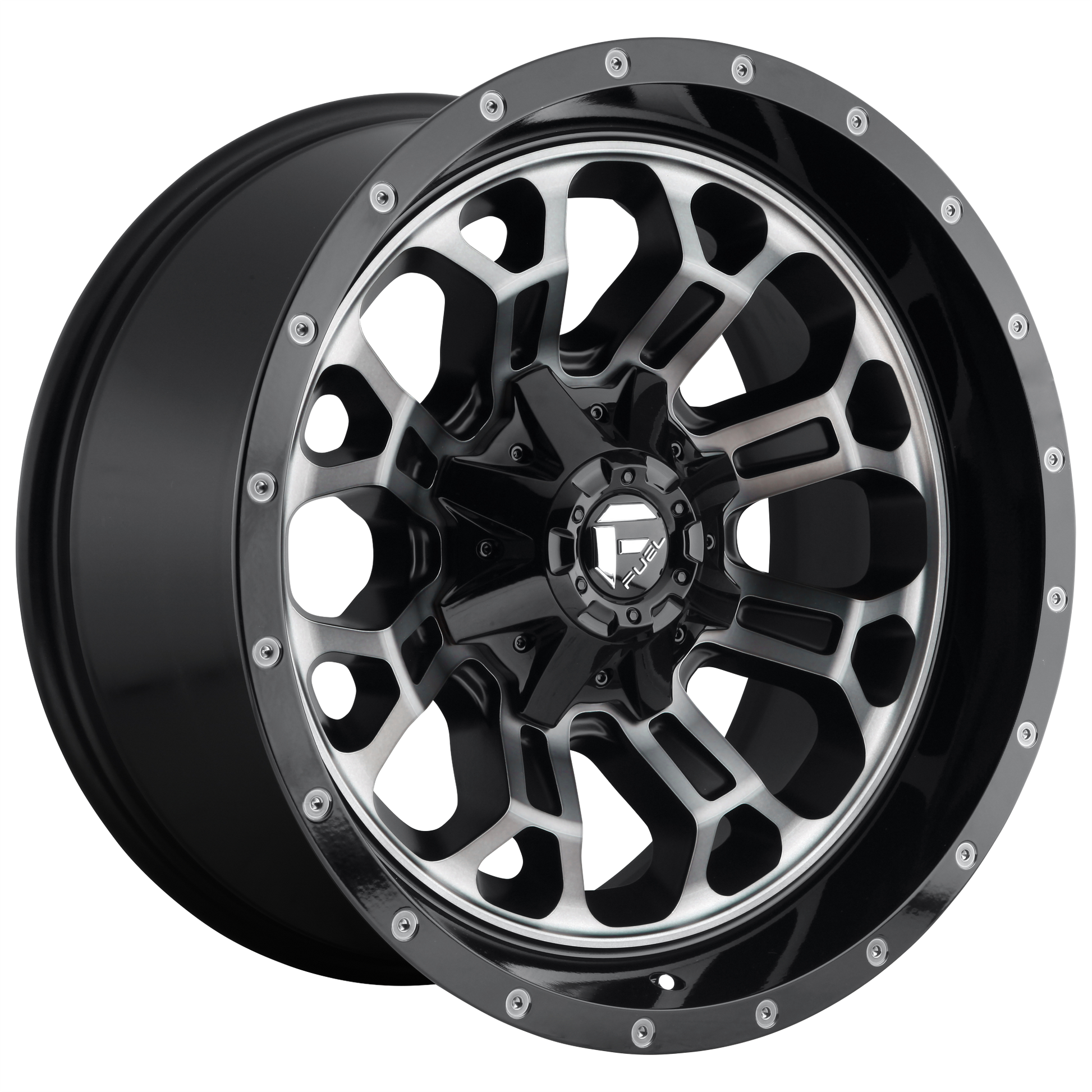 CRUSH 18x9 6x120.00/6x139.70 GLOSS MACHINED DOUBLE DARK TINT (19 mm) - Tires and Engine Performance