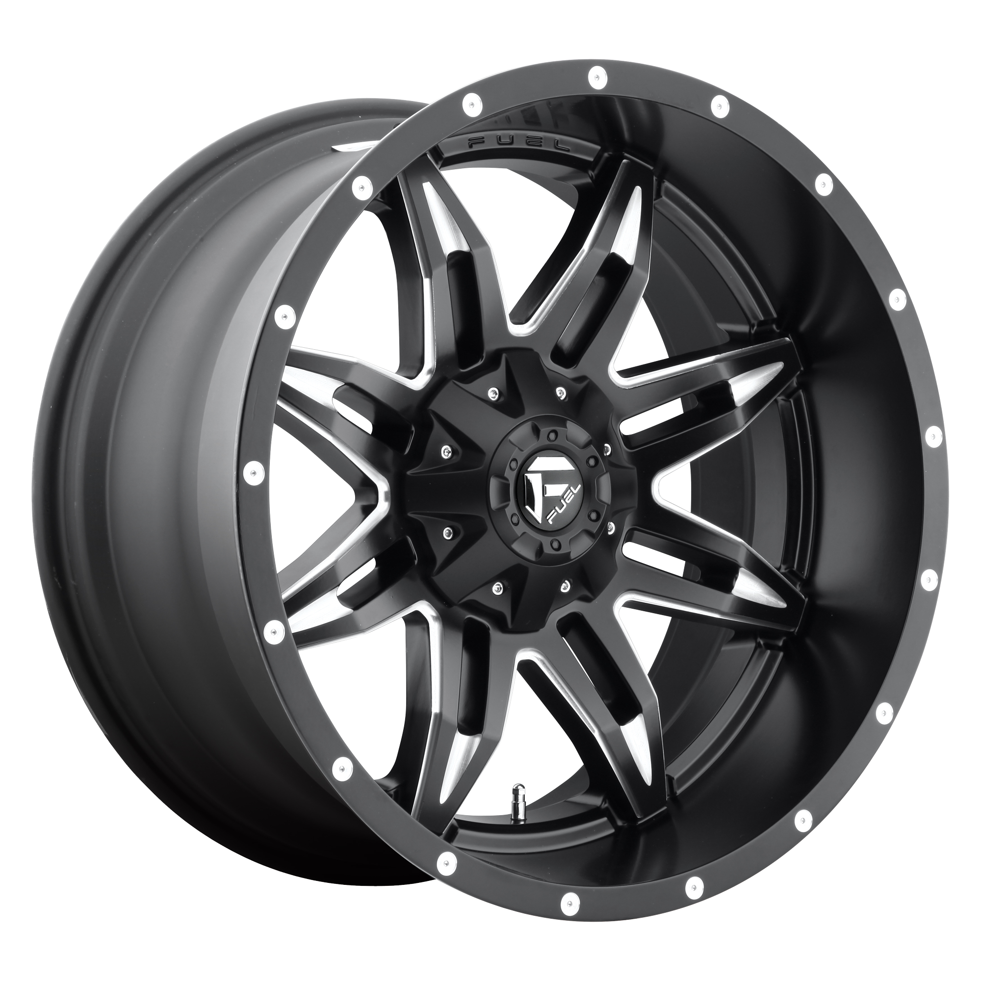 LETHAL 20x9 5x139.70/5x150.00 MATTE BLACK MILLED (1 mm) - Tires and Engine Performance