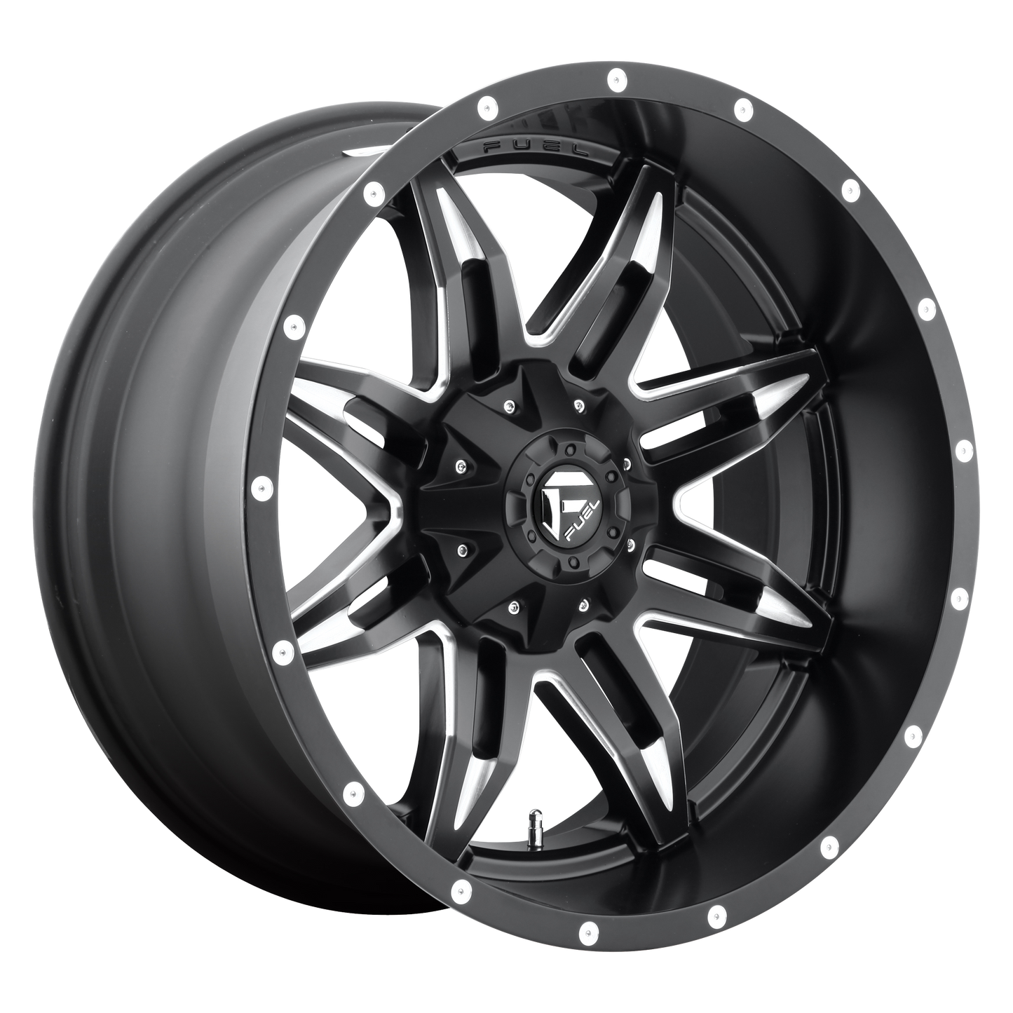 LETHAL 20x10 5x114.30/5x127.00 MATTE BLACK MILLED (-24 mm) - Tires and Engine Performance