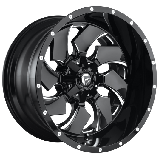CLEAVER 18x9 6x135.00/6x139.70 GLOSS BLACK MILLED (1 mm) - Tires and Engine Performance