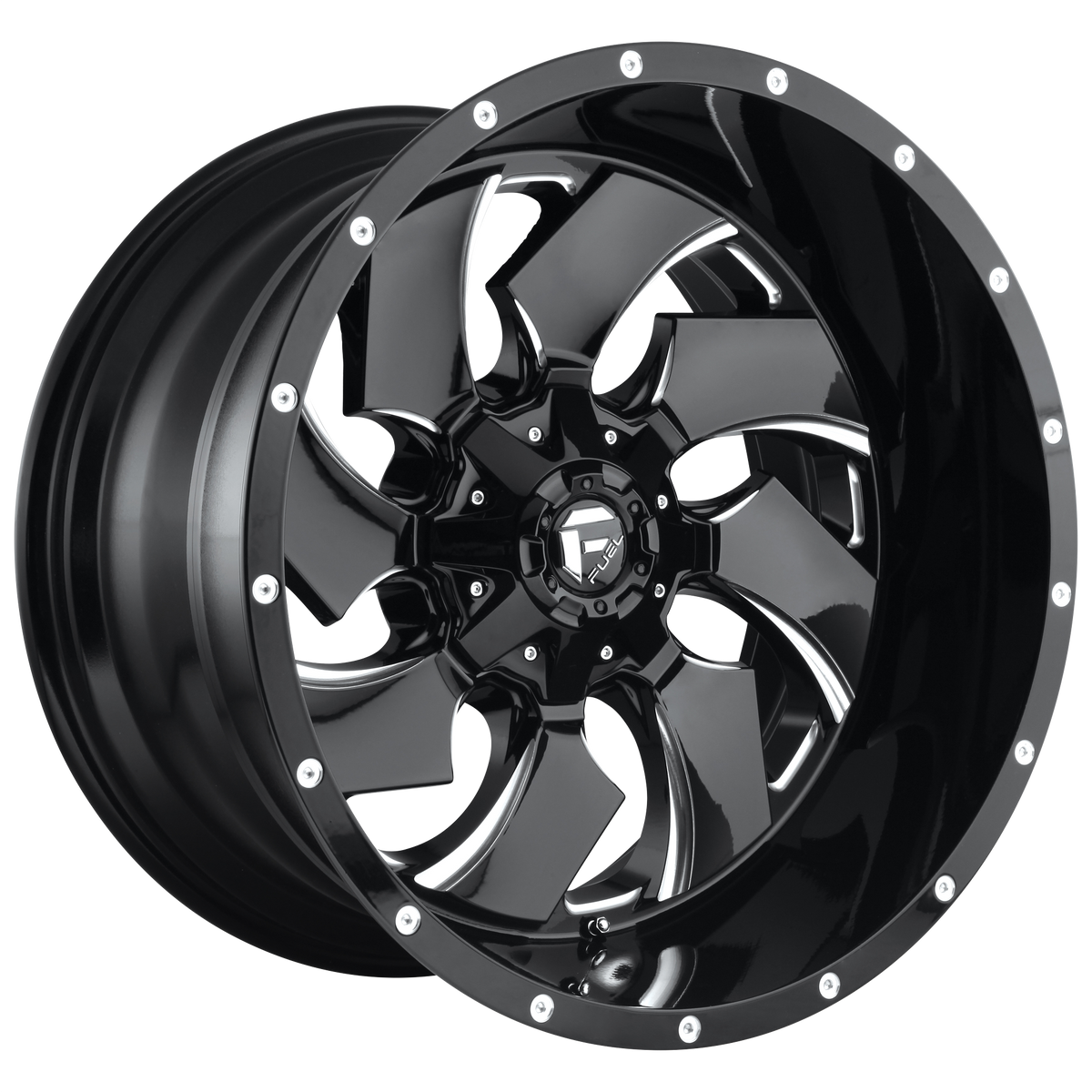CLEAVER 22x10 8x165.10 GLOSS BLACK MILLED (-18 mm) - Tires and Engine Performance