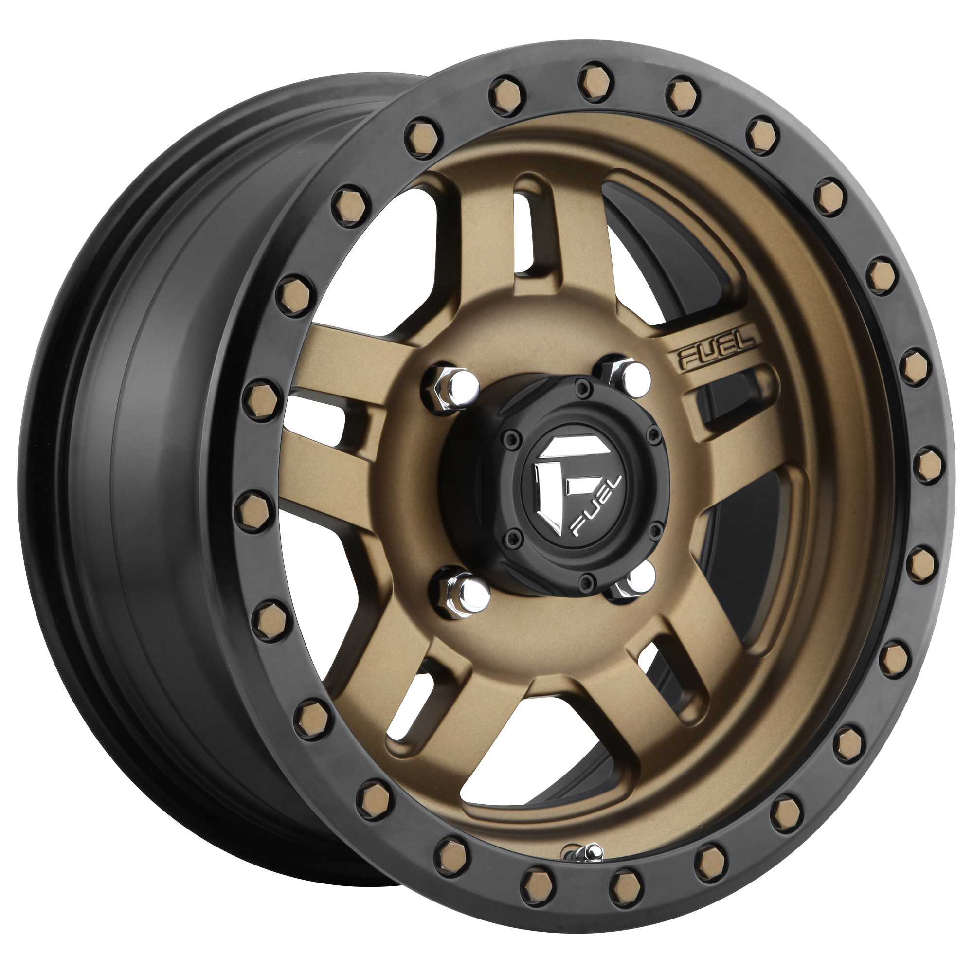 ANZA 4+3 14x7 4x156.00 MATTE BRONZE BLACK BEAD RING (13 mm) - Tires and Engine Performance