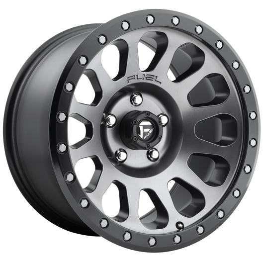 VECTOR 17x9 6x139.70 MATTE GUN METAL BLACK BEAD RING (-12 mm) - Tires and Engine Performance