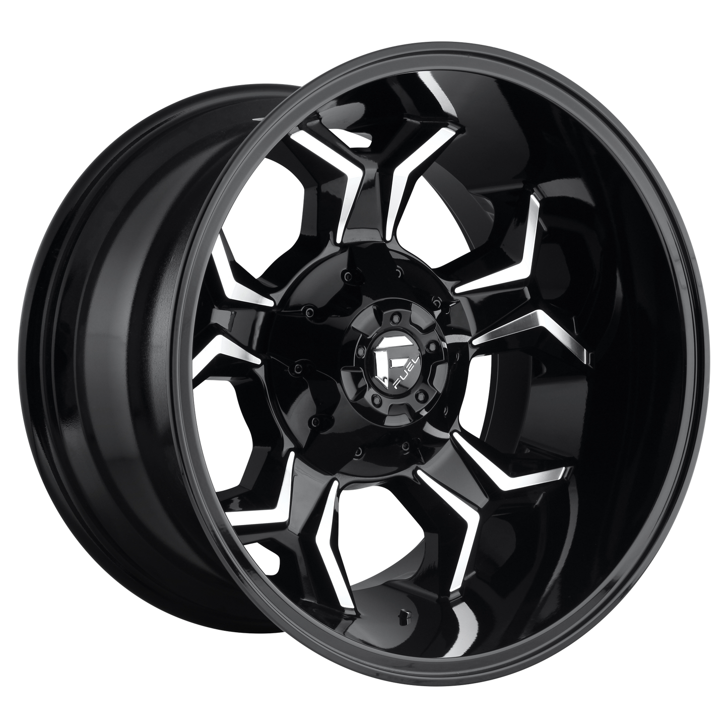 AVENGER 22x12 6x135.00/6x139.70 GLOSS BLACK MILLED (-44 mm) - Tires and Engine Performance