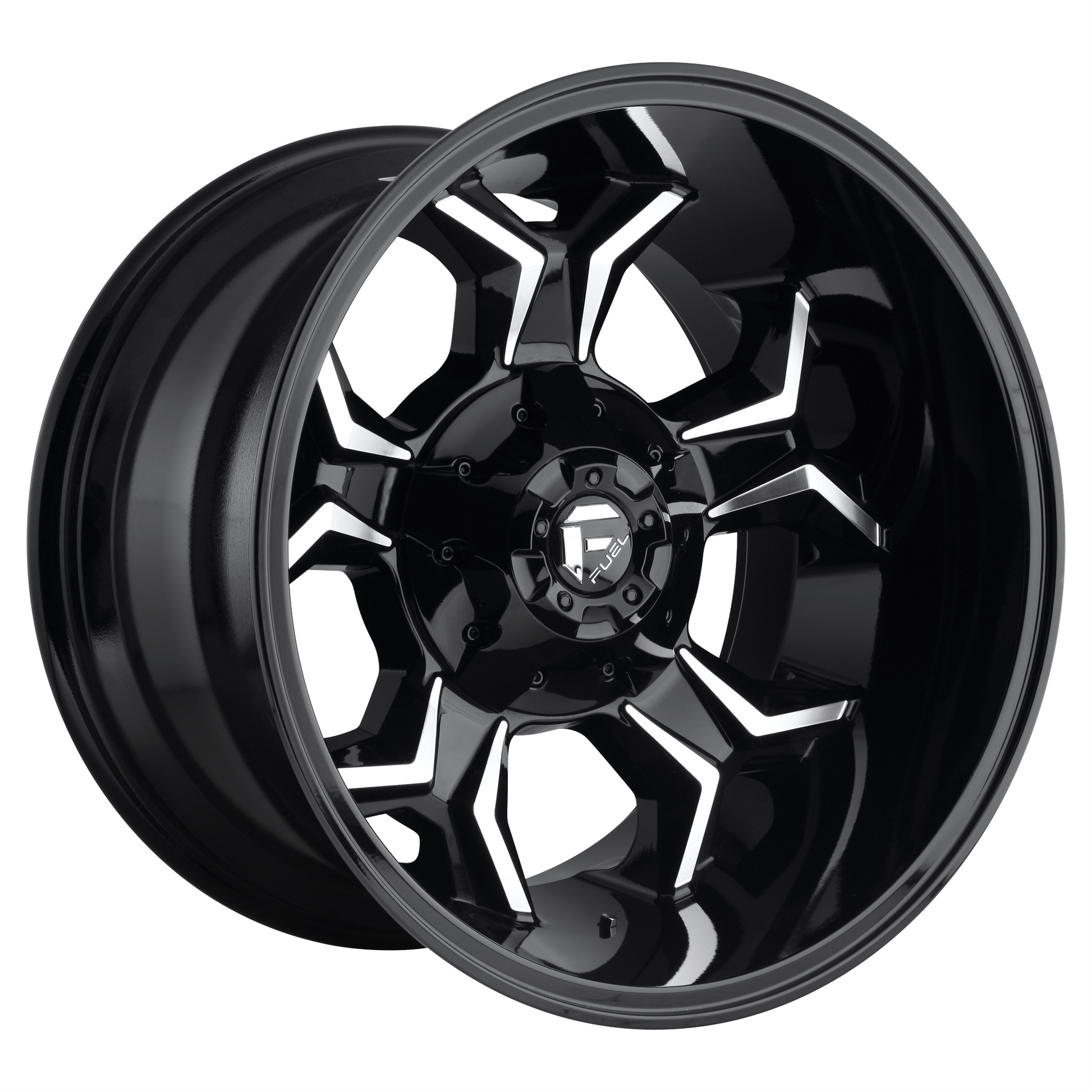 AVENGER 22x12 6x135.00/6x139.70 GLOSS BLACK MILLED (-44 mm) - Tires and Engine Performance