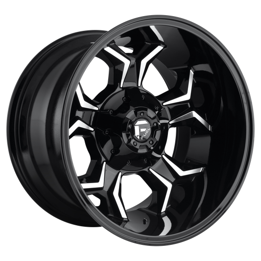 AVENGER 20x10 6x135.00/6x139.70 GLOSS BLACK MILLED (-18 mm) - Tires and Engine Performance