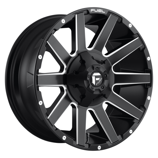 CONTRA 20x9 6x135.00/6x139.70 MATTE BLACK MILLED (20 mm) - Tires and Engine Performance