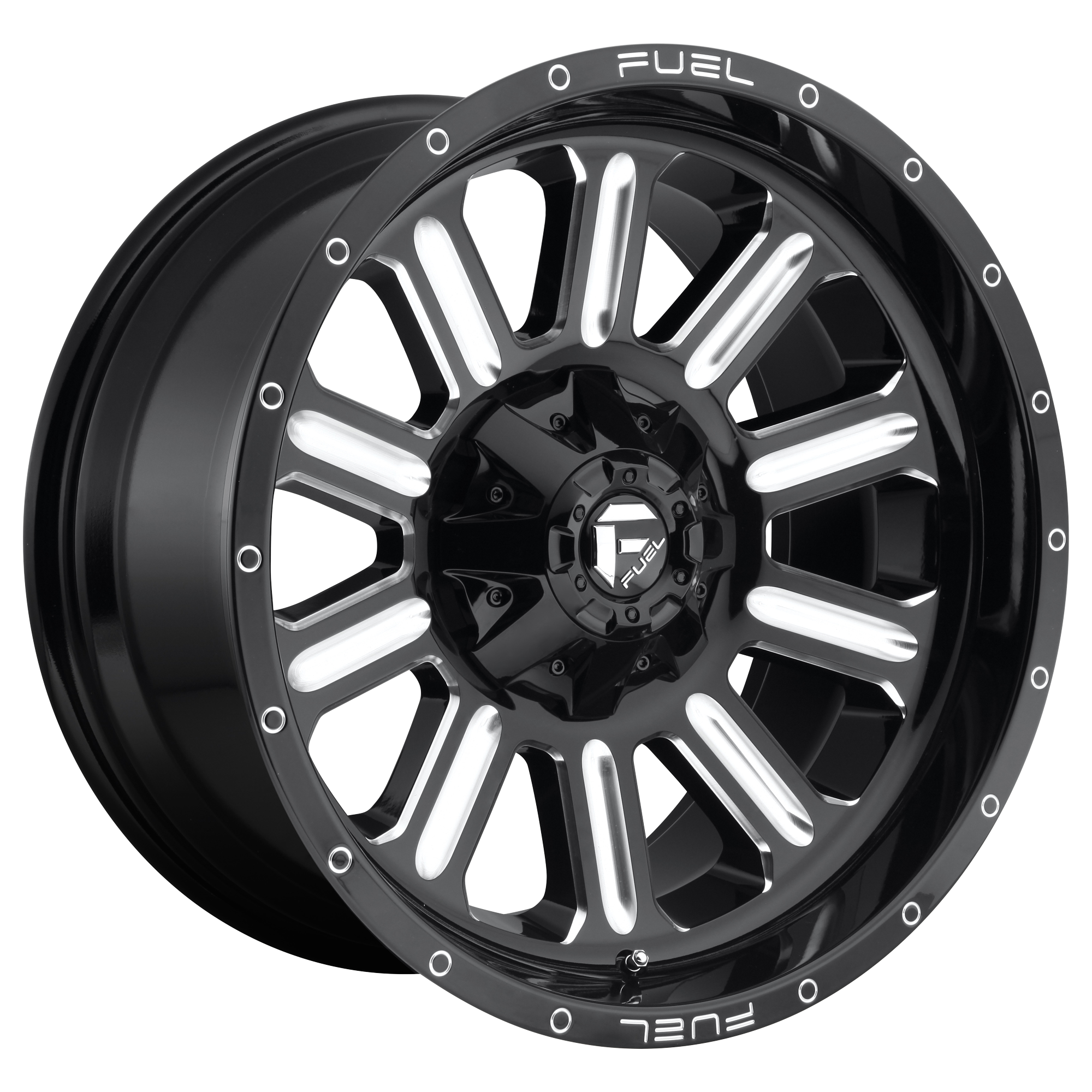 HARDLINE 18x9 5x139.70/5x150.00 GLOSS BLACK MILLED (1 mm) - Tires and Engine Performance